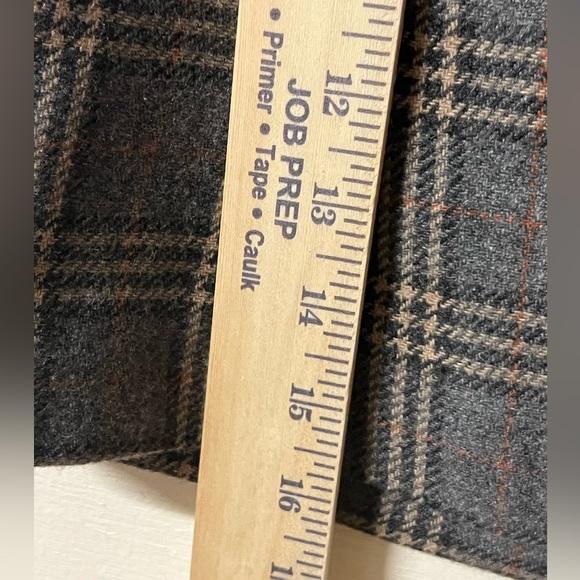 Gap Plaid Wool Y2K Mini Skirt Gray School Girl Academia Preppy Lined Size 6 - Picture 5 of 7